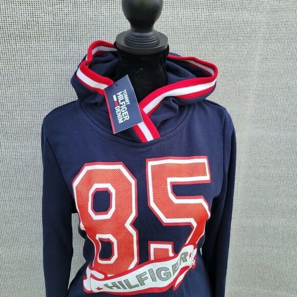 Tommy Hilfiger 85 Long Sleeve Hoodie Sports Dress. Size XS. New With Defect. - Picture 5 of 12